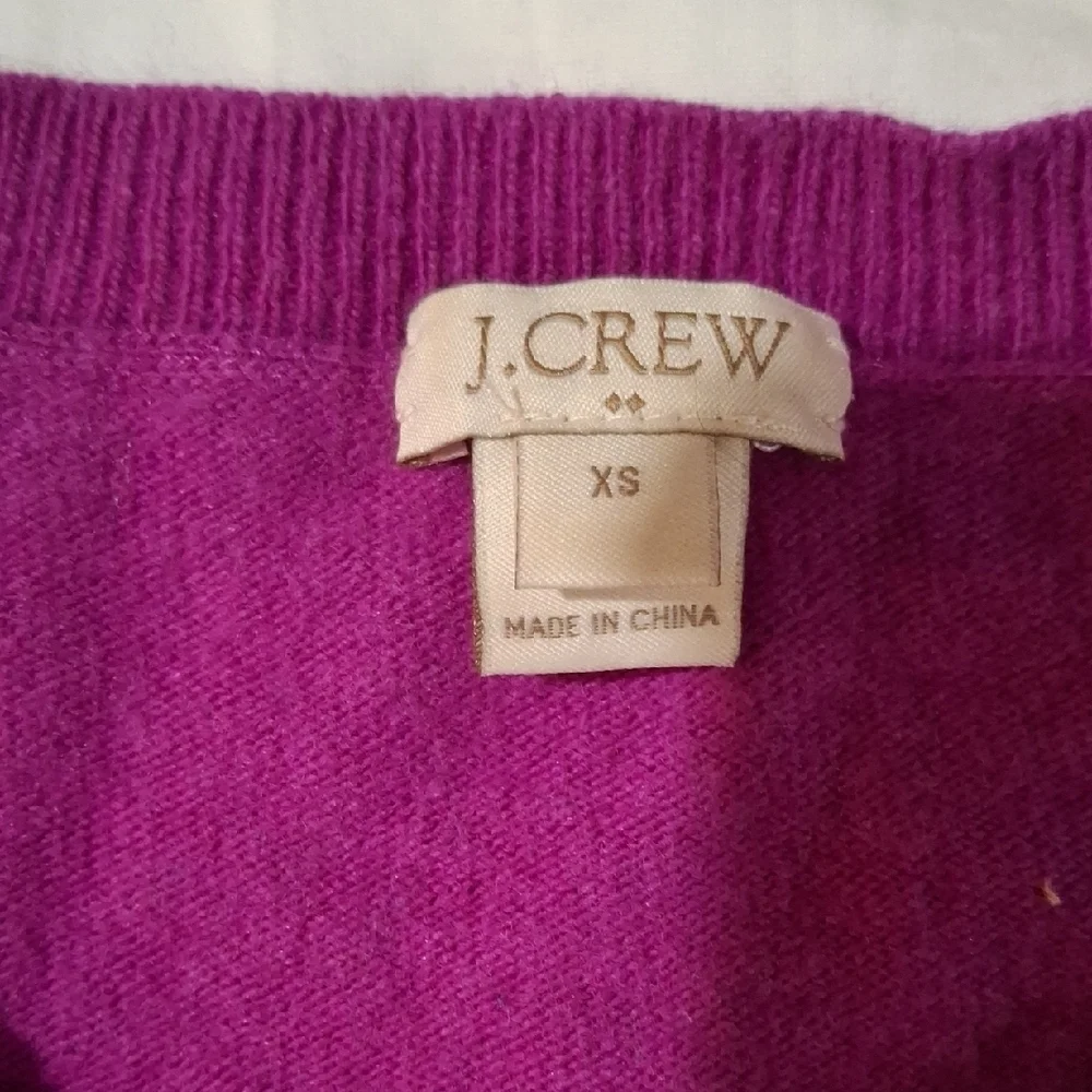 J. Crew Women's Magenta Crew Neck Sweater Size XS